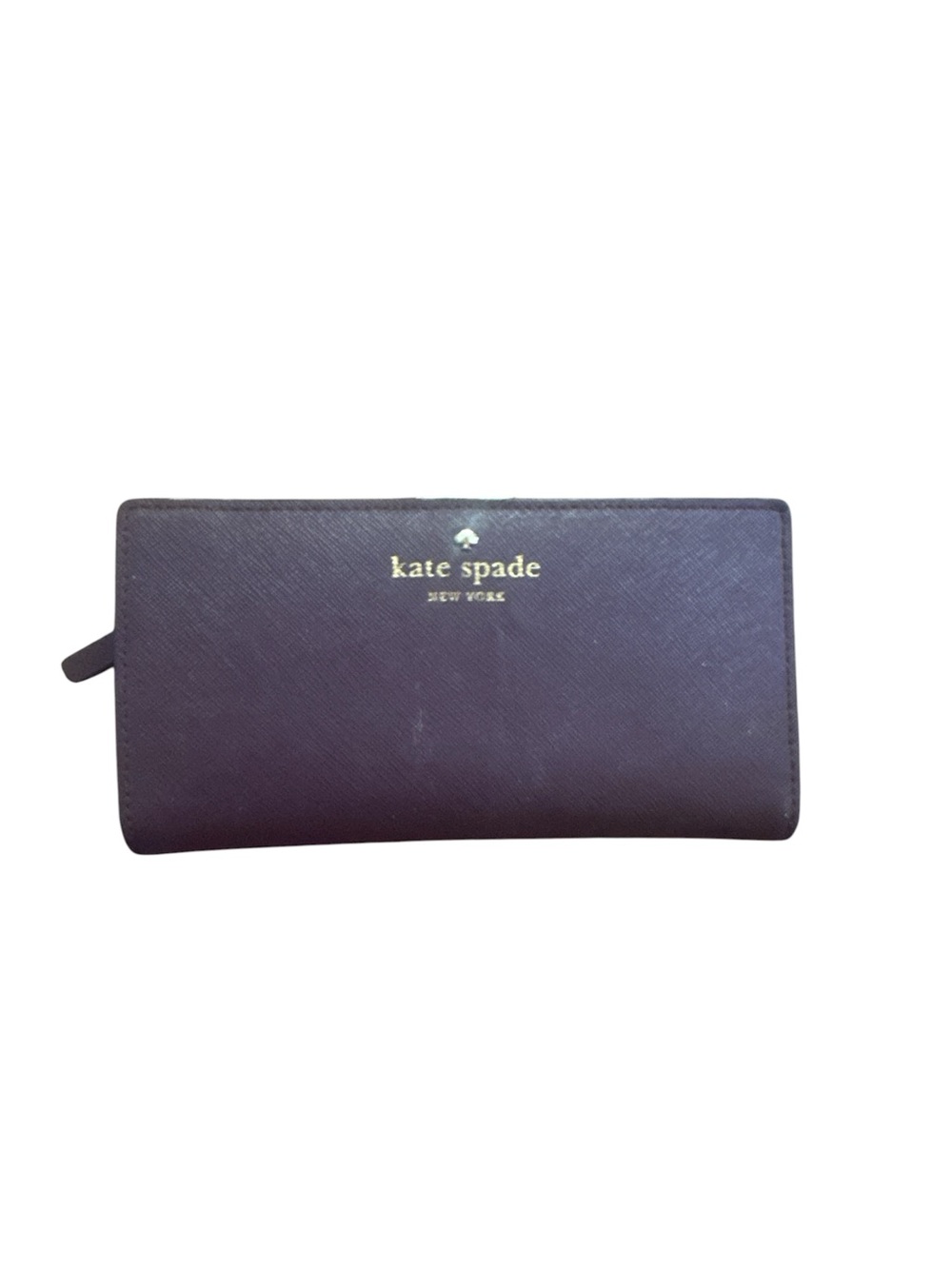 kate spade long zip wallet in plum